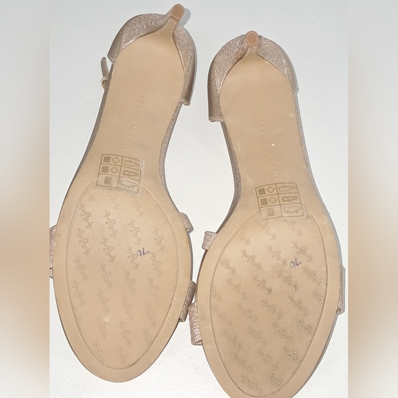 Kelly & Katie Gold Open Toe Etilla Heel Size 9.5M NWT - Picture 7 of 9